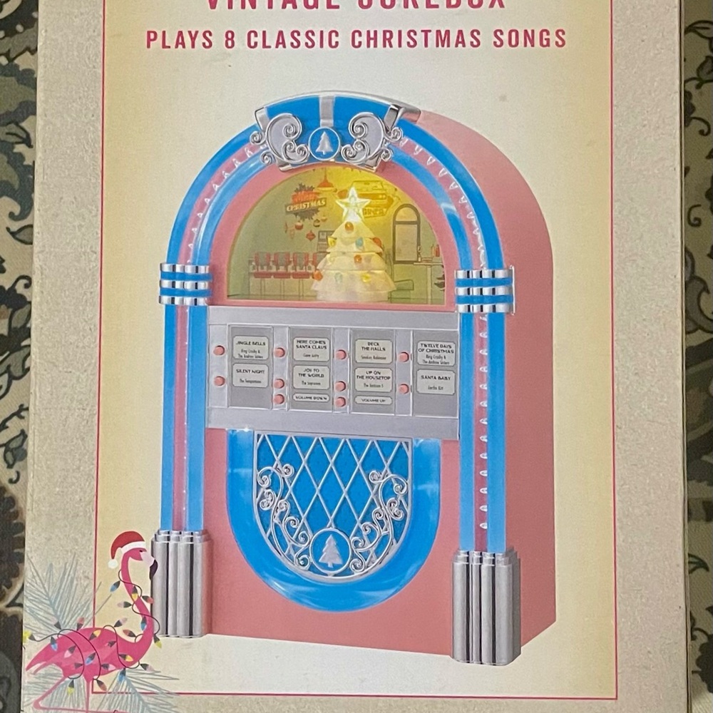 Vintage Jukebox Christmas Decor